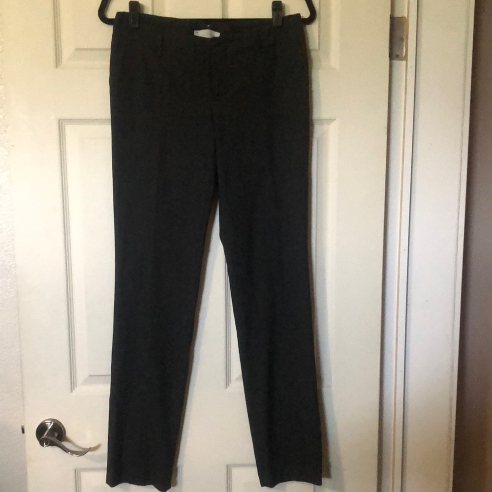 Gap true straight dress pant charcoal size 2R stretch 2 front pockets